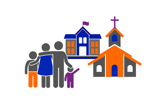 school and church image